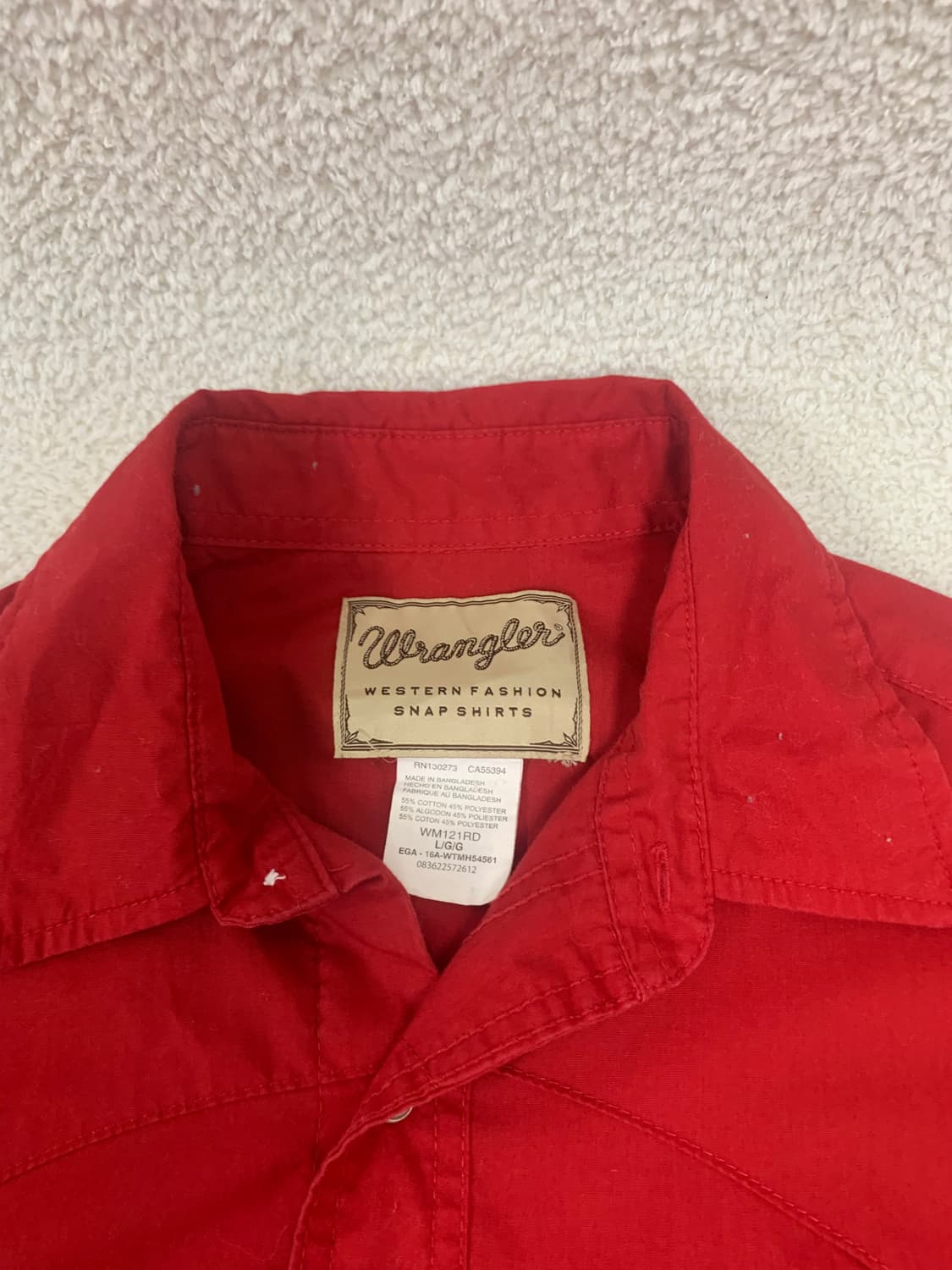 WRANGLER 웨스턴 반팔 셔츠 상품이미지1
