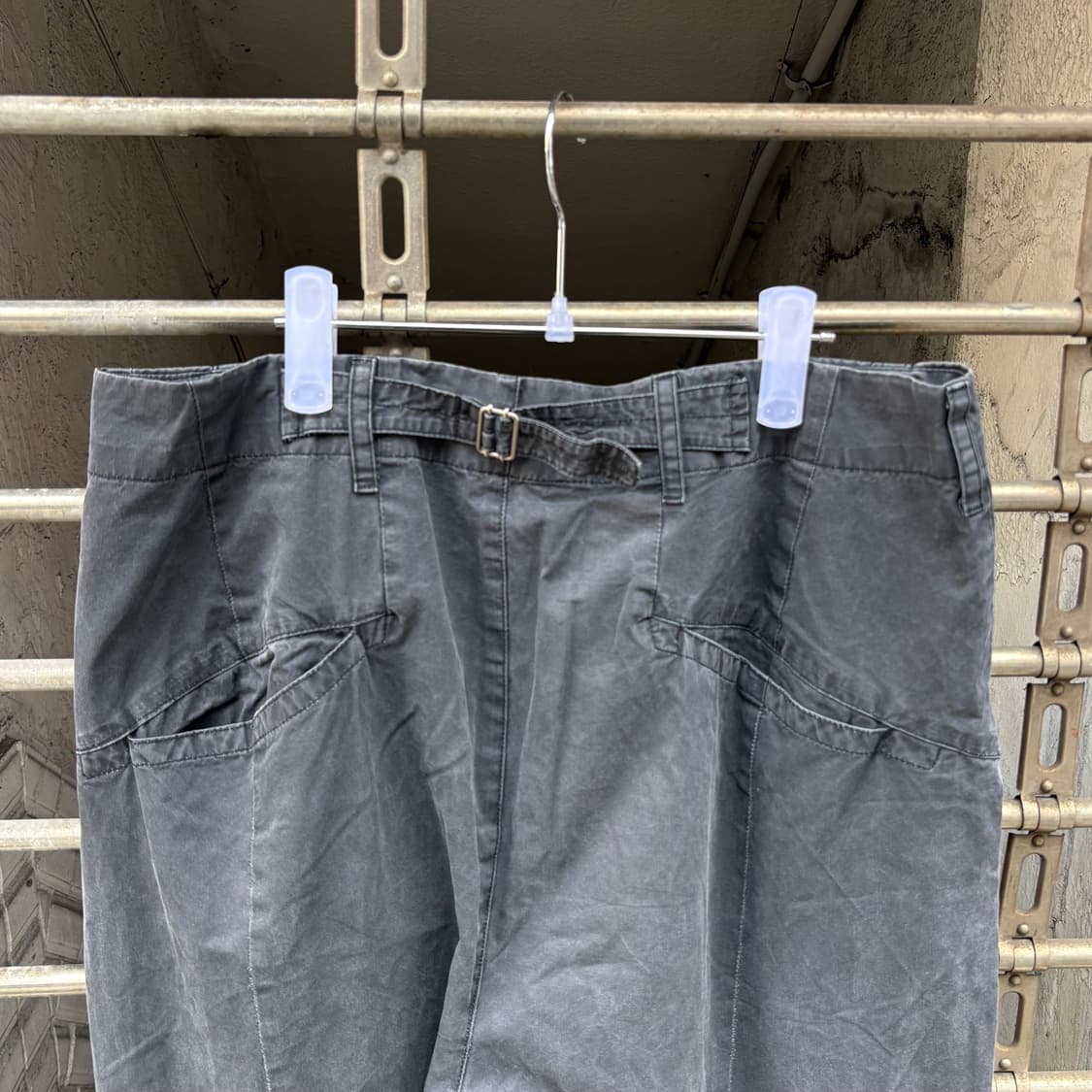 [4] 24년 해칭룸 와이드 카고 워싱 팬츠 상품이미지4