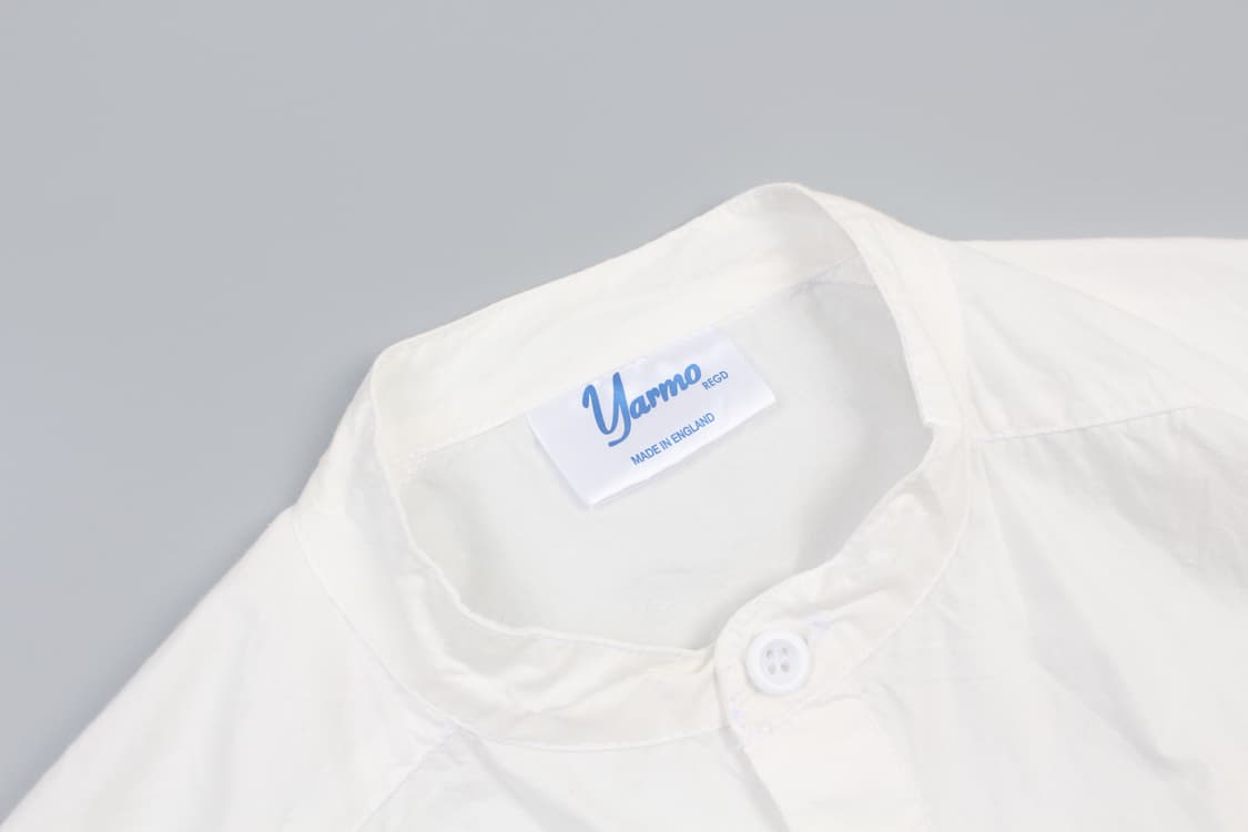 YARMO Oversized Band Collar Half Shirt ( 상품이미지3