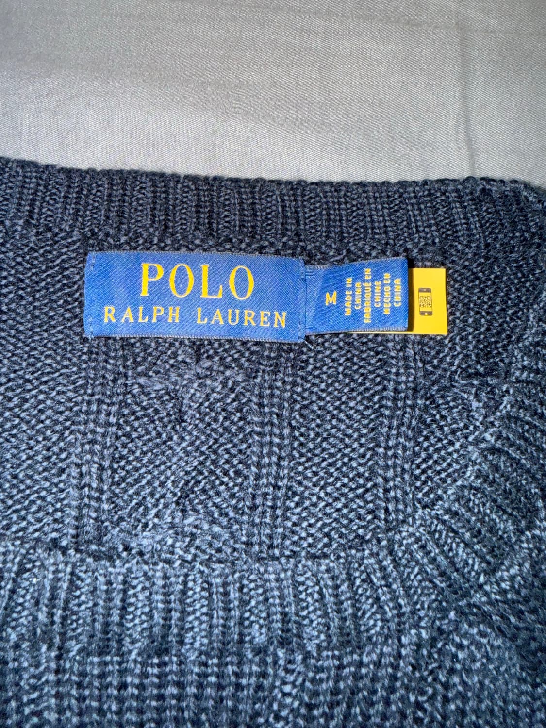 폴로 네이비 케이블 니트 상품이미지3