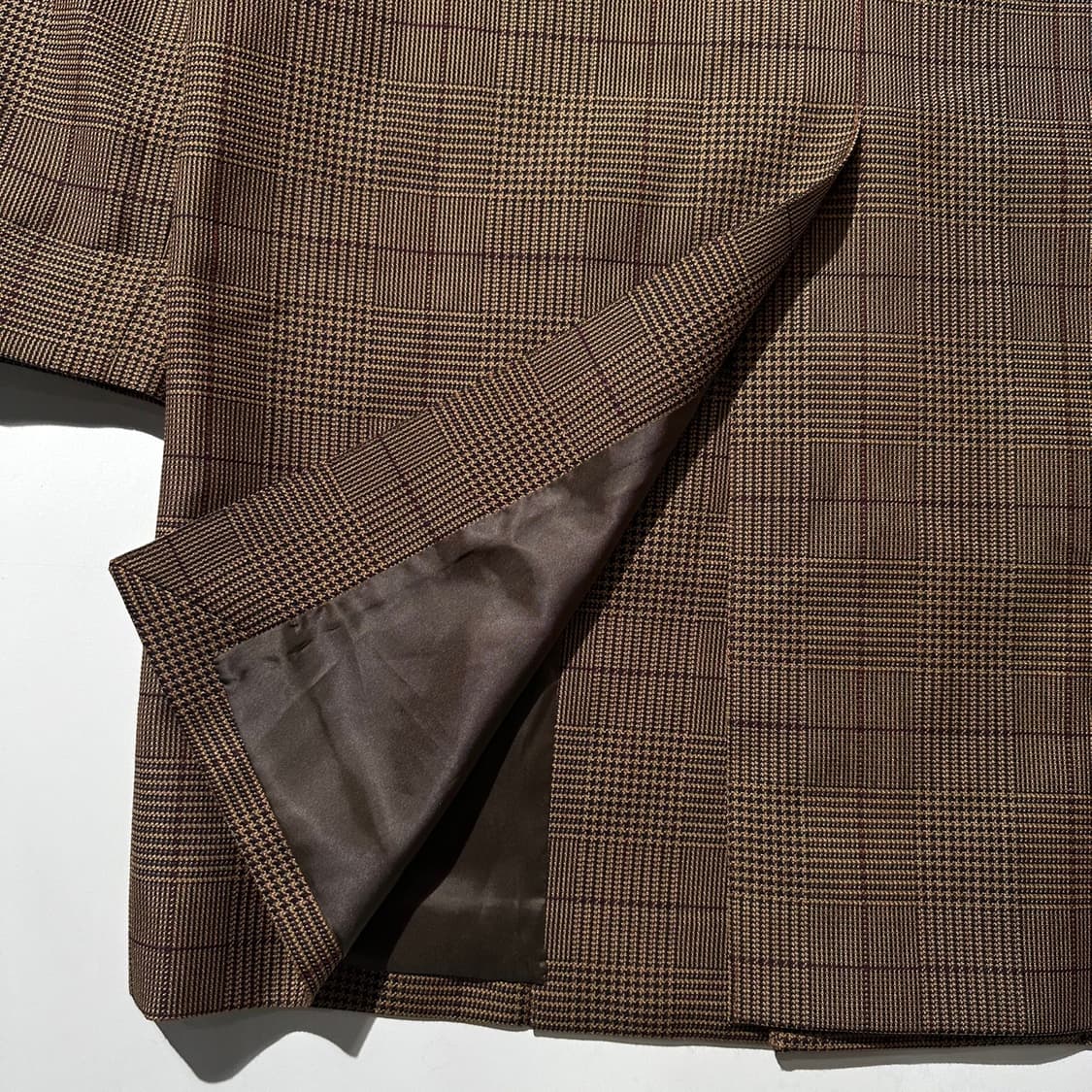 솔리드옴므 글렌체크 싱글 코트 상품이미지5