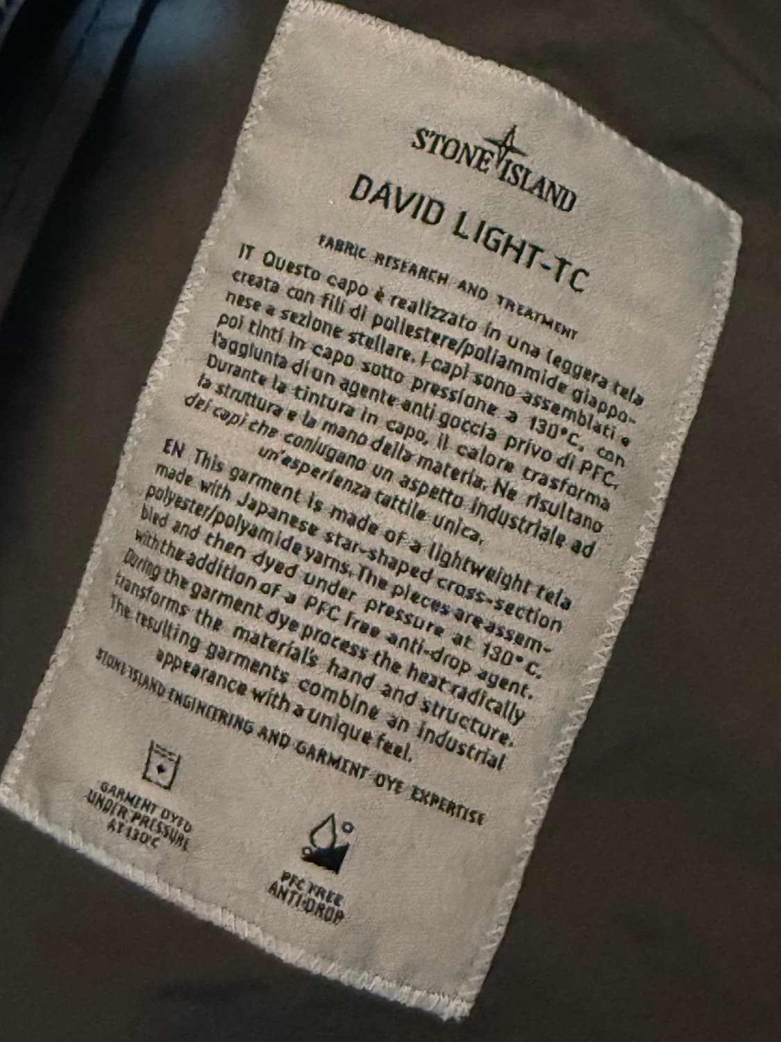 스톤아일랜드 25fw DAVID LIGHT TC 자켓 상품이미지4