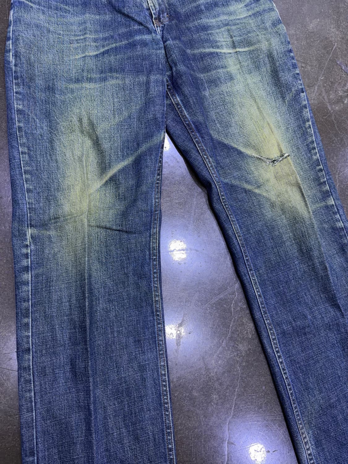 아르마니 익스체인지 빈티지 워싱 클래식핏 데님팬츠 36L 상품이미지6