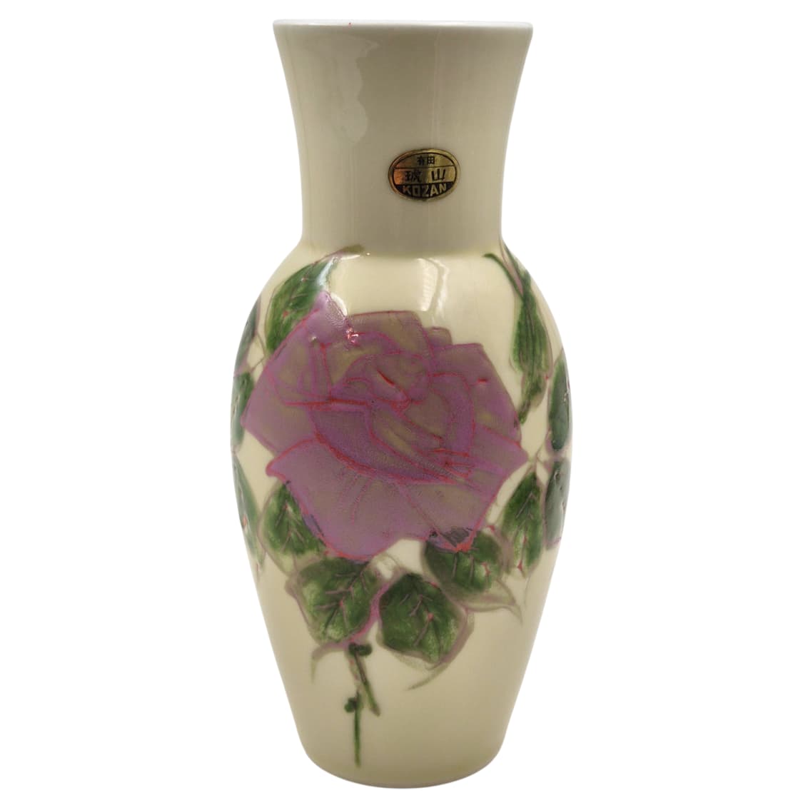 80s 아리타야키 코잔 꽃잎 도자기 화병 상품이미지1