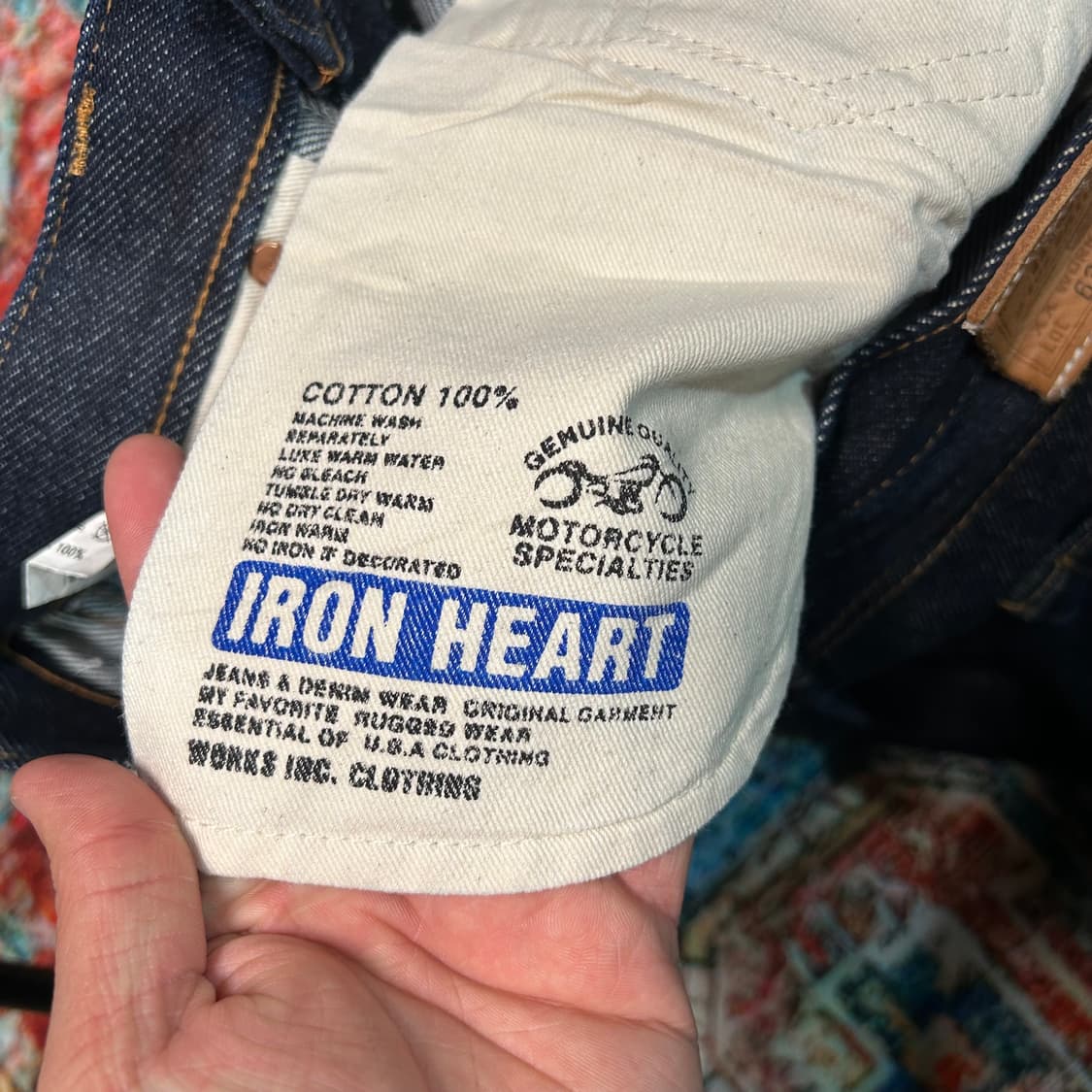 [32X34] 아이언하트 634Z 21oz 엑스트라 헤비 데님팬츠 상품이미지6