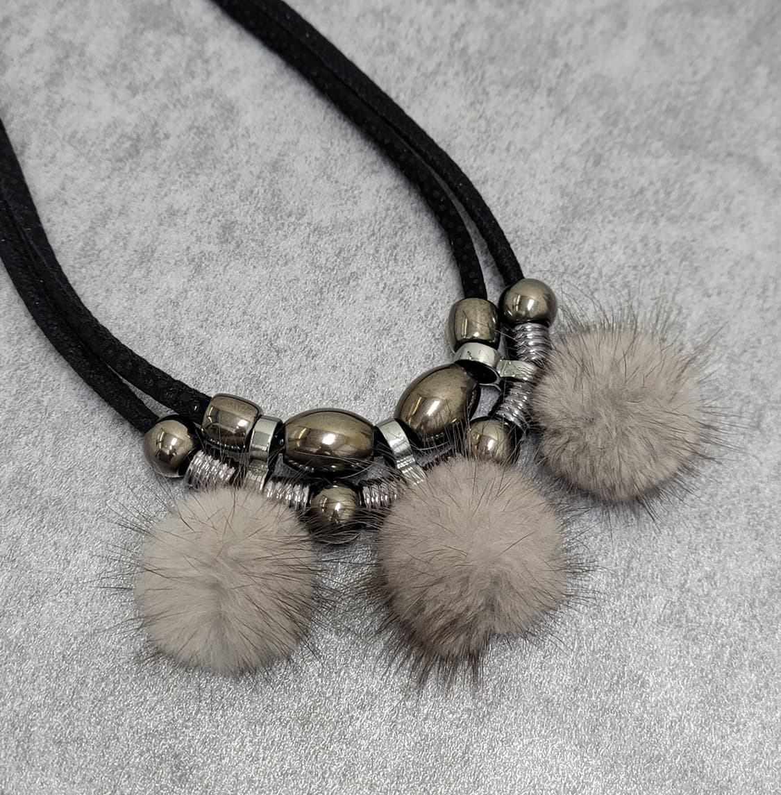 리얼밍크 빈티지목걸이 상품이미지4