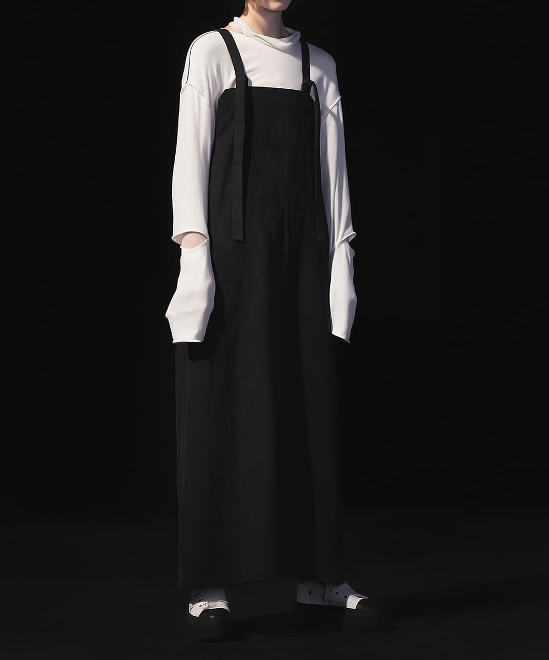 요지 야마모토 워크샵 서스펜더 랩 스커트 원피스 에이프런 타입 상품이미지8