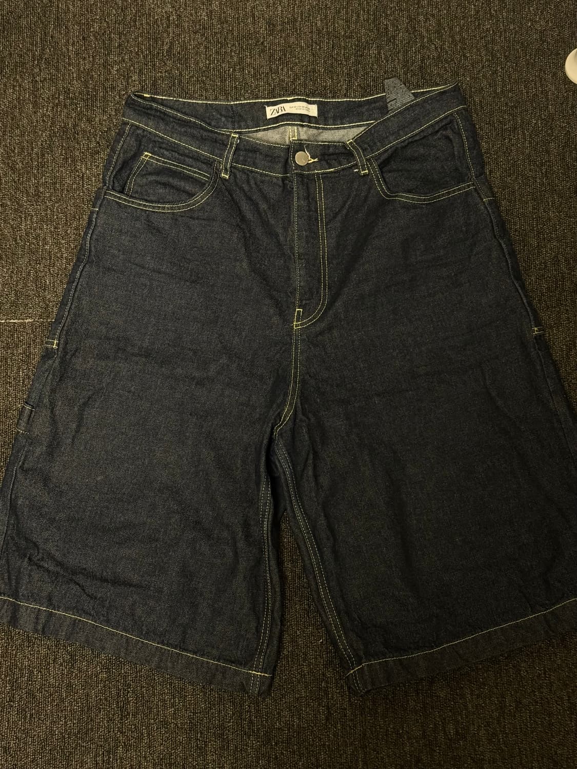 [44] 자라 진청 7부 데님 반바지 상품이미지1