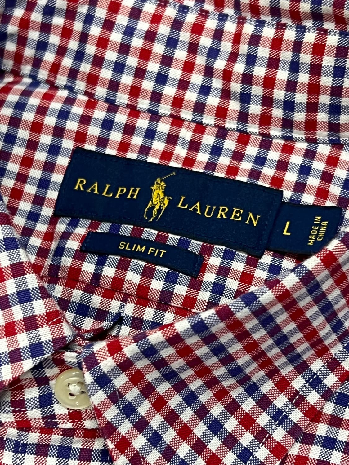 (L) 폴로 랄프로렌 옥스포드 체크 셔츠 상품이미지3