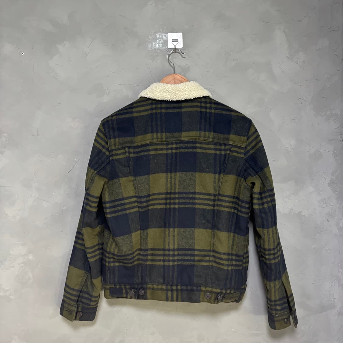 리바이스 체크패턴 쉐르파 자켓 상품이미지4