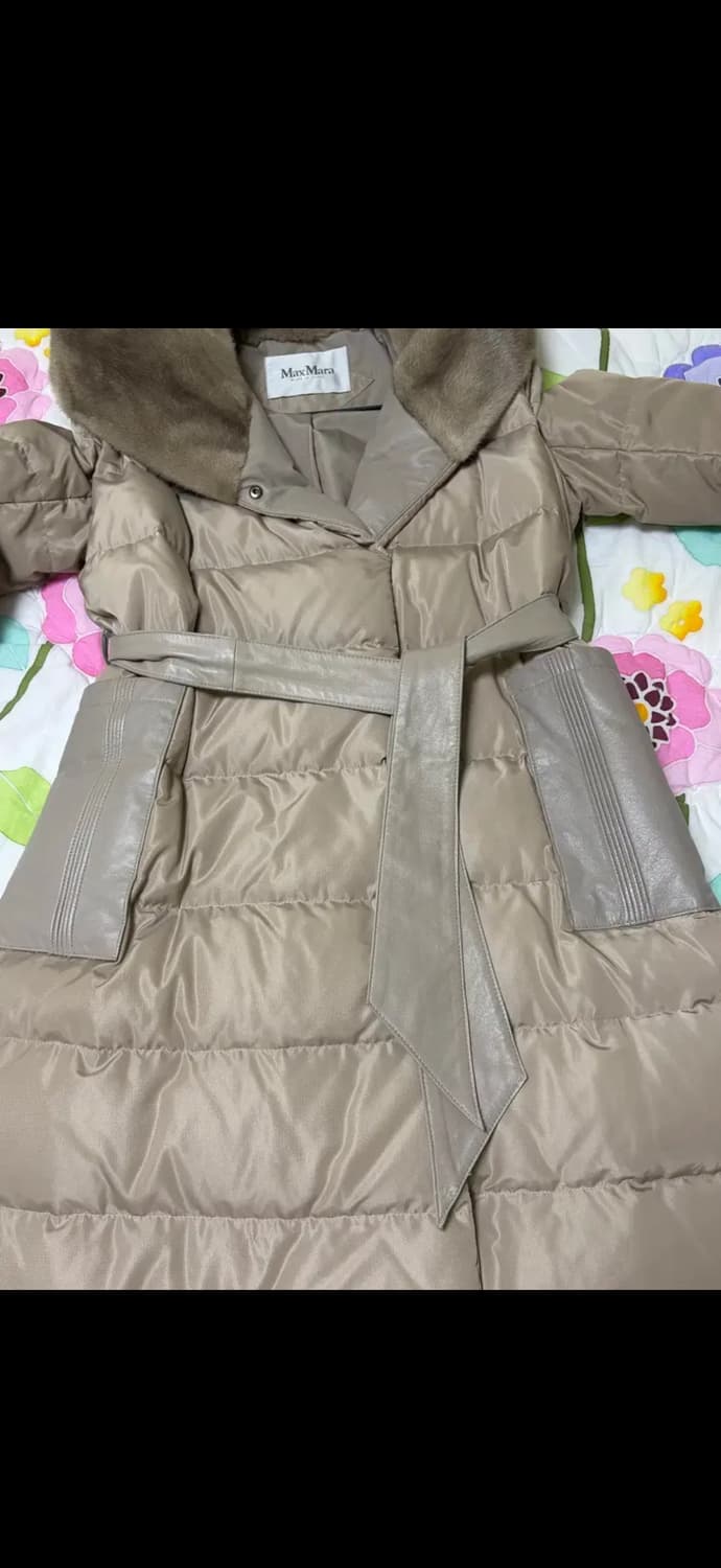 밍크퍼 후드 롱 패딩 상품이미지3