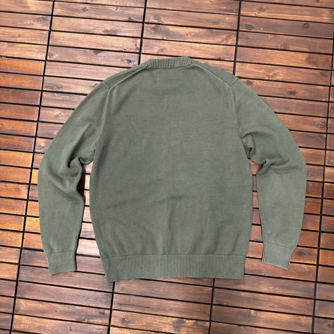 캘빈클라인 CK 로고 올리브 그린 니트 (M)    상품이미지4