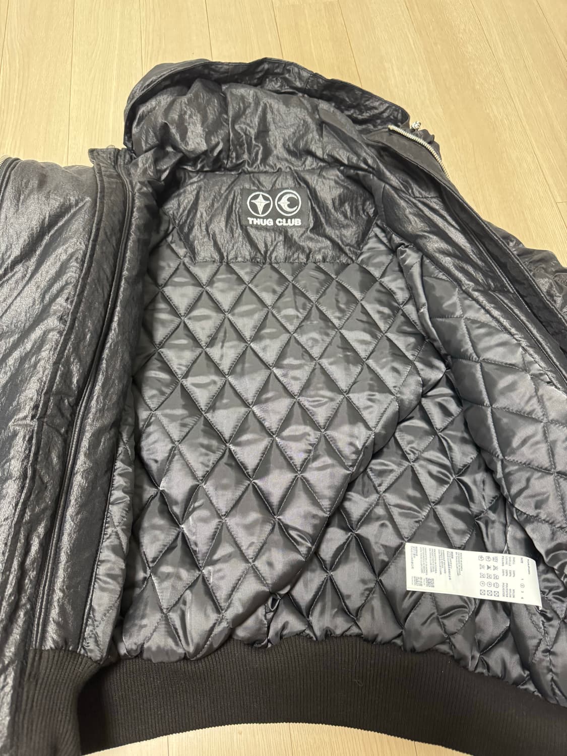 떠그클럽  더블 플라잉 바이오 자켓 블랙 상품이미지4