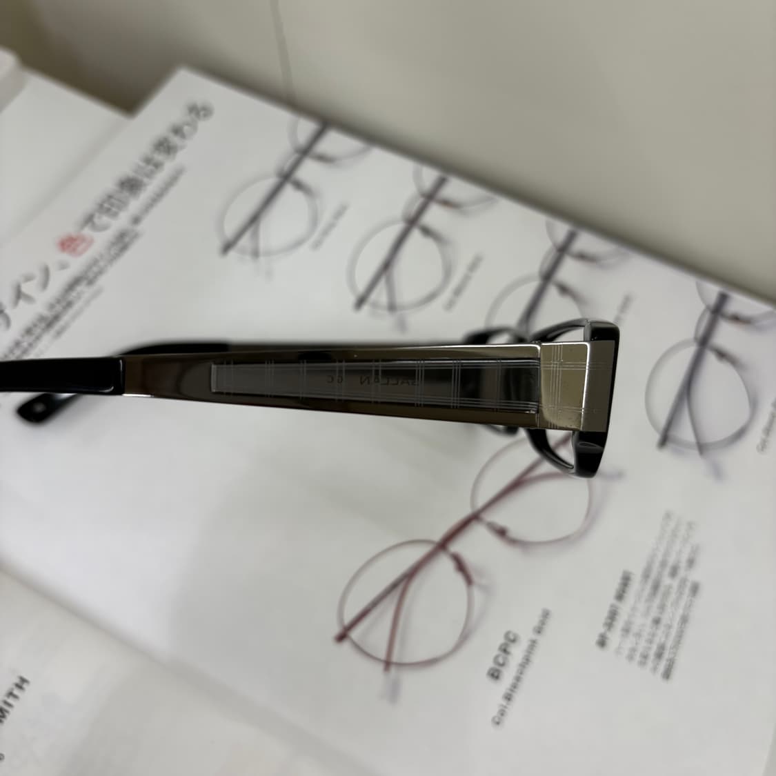 Gallan 겔랑 체크 뿔테 안경 상품이미지5