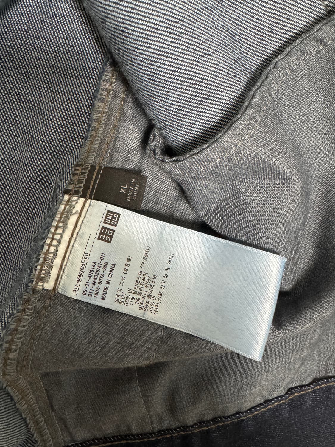 유니클로/데님 트러커 재킷 68 블루 상품이미지2