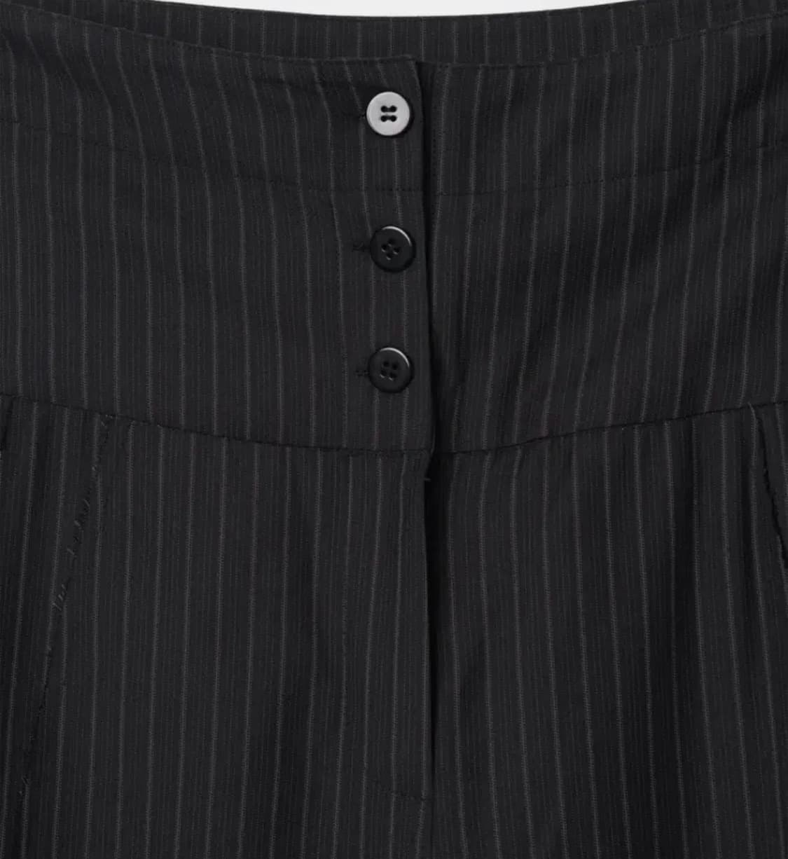 밀로우먼 폴딩 와이드 트라우저 (블랙) 상품이미지3