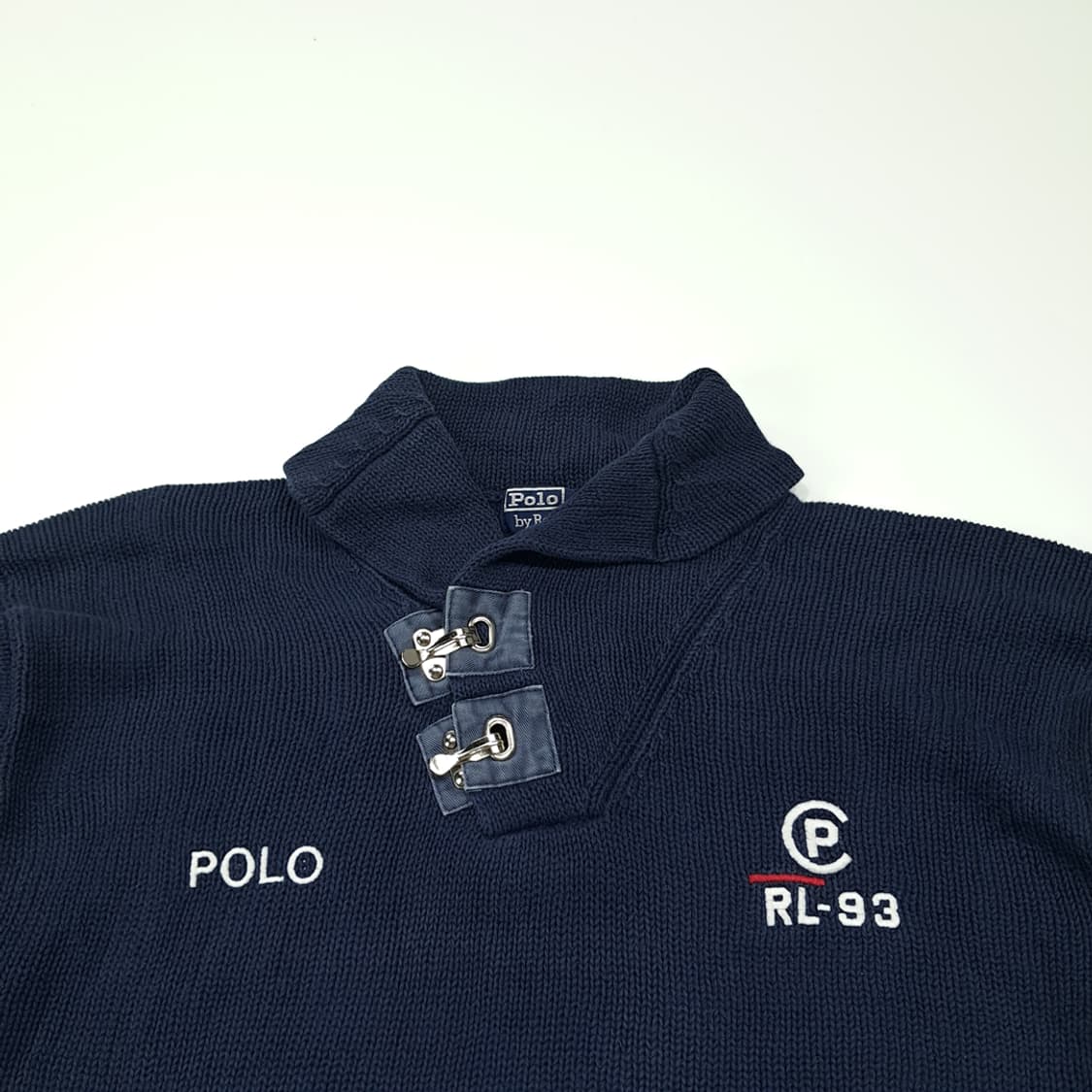 CL012 S 폴로 랄프로렌 RL-93 오리지널 숄카라 버클 니트 (컬 상품이미지2