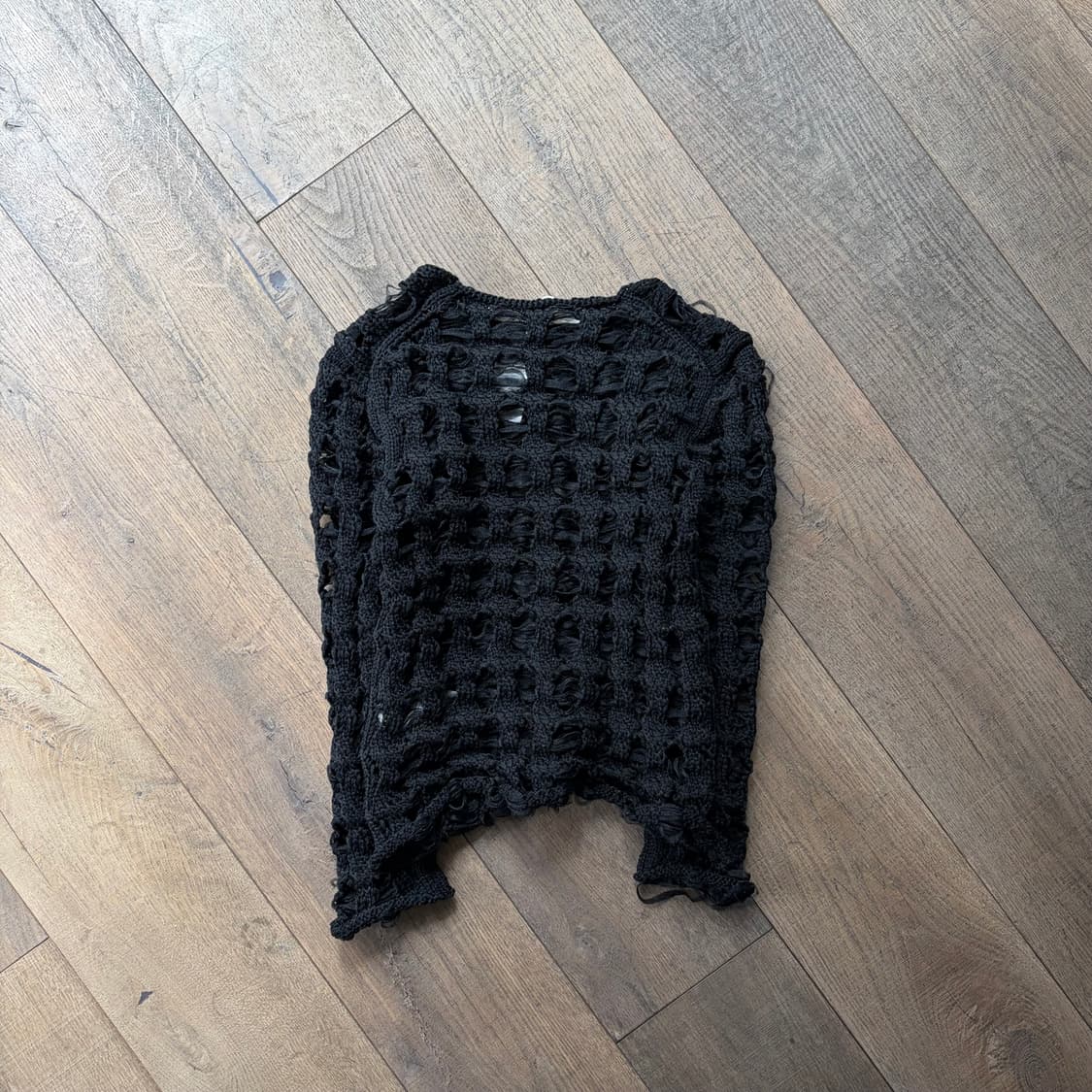 Tulle Layered Hole Knit 상품이미지6