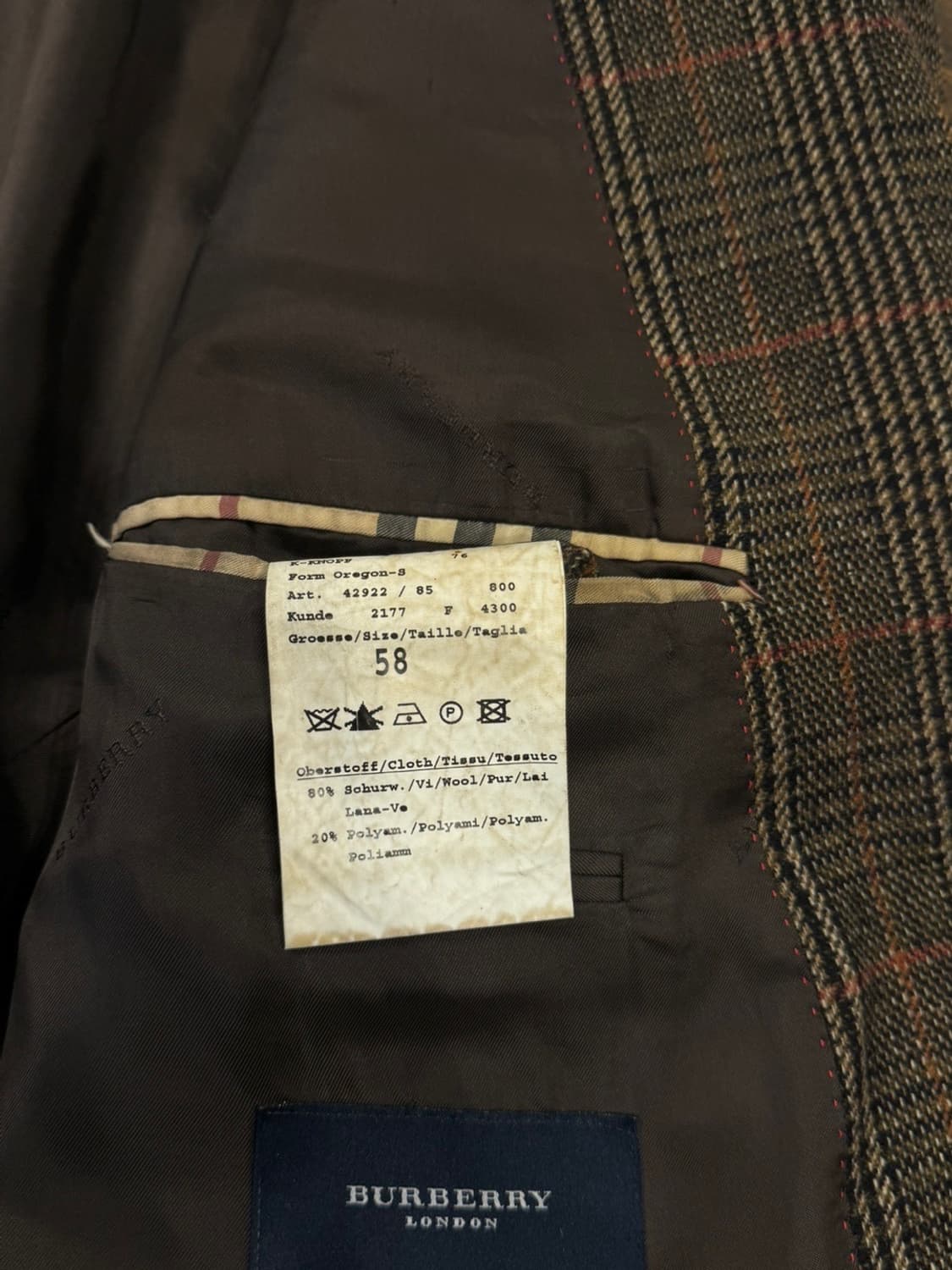 버버리 테일러드 자켓 105~110 상품이미지10