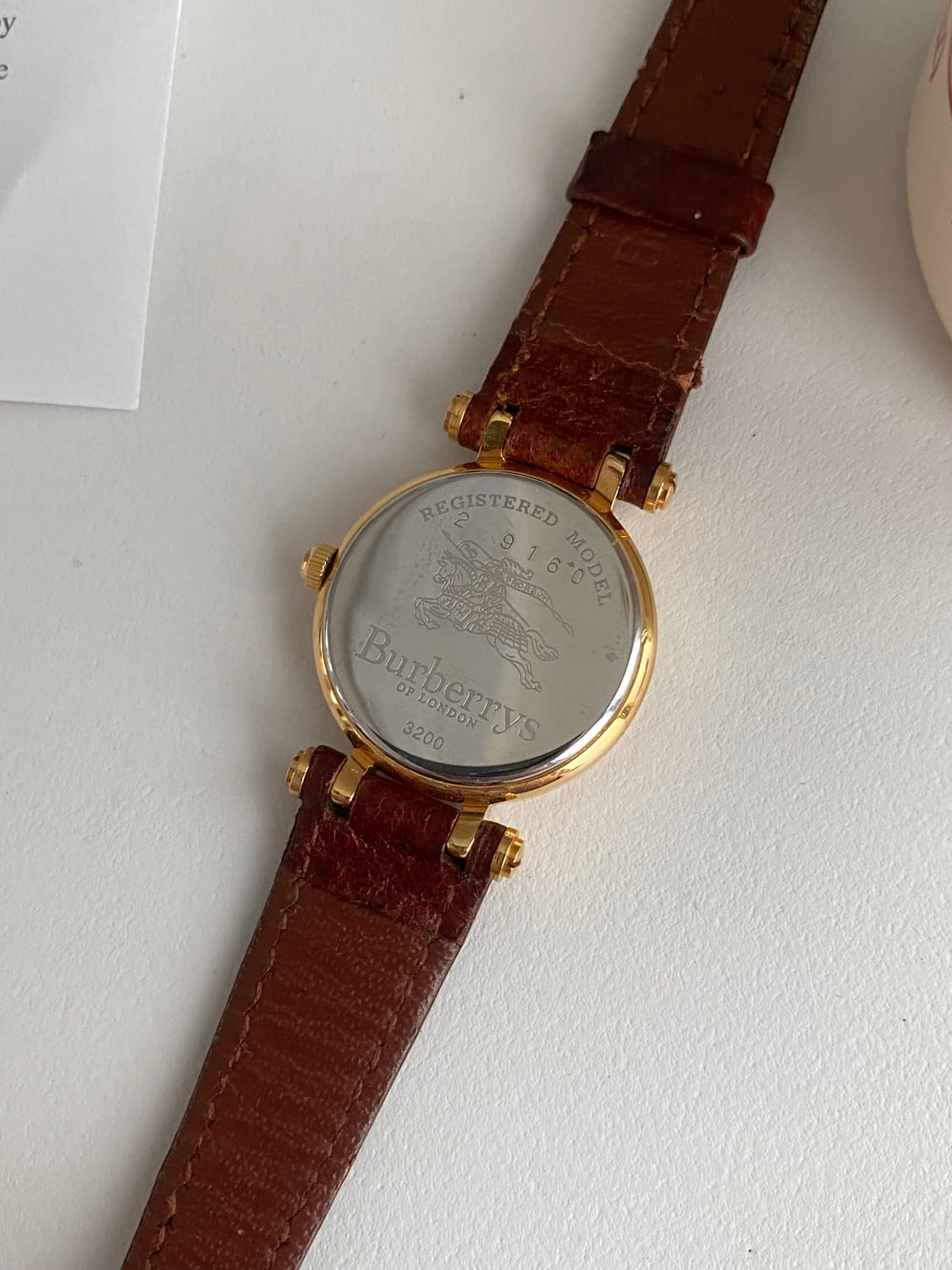 Burberrys 버버리 쿼츠 골드 브라운 레이디스 상품이미지5