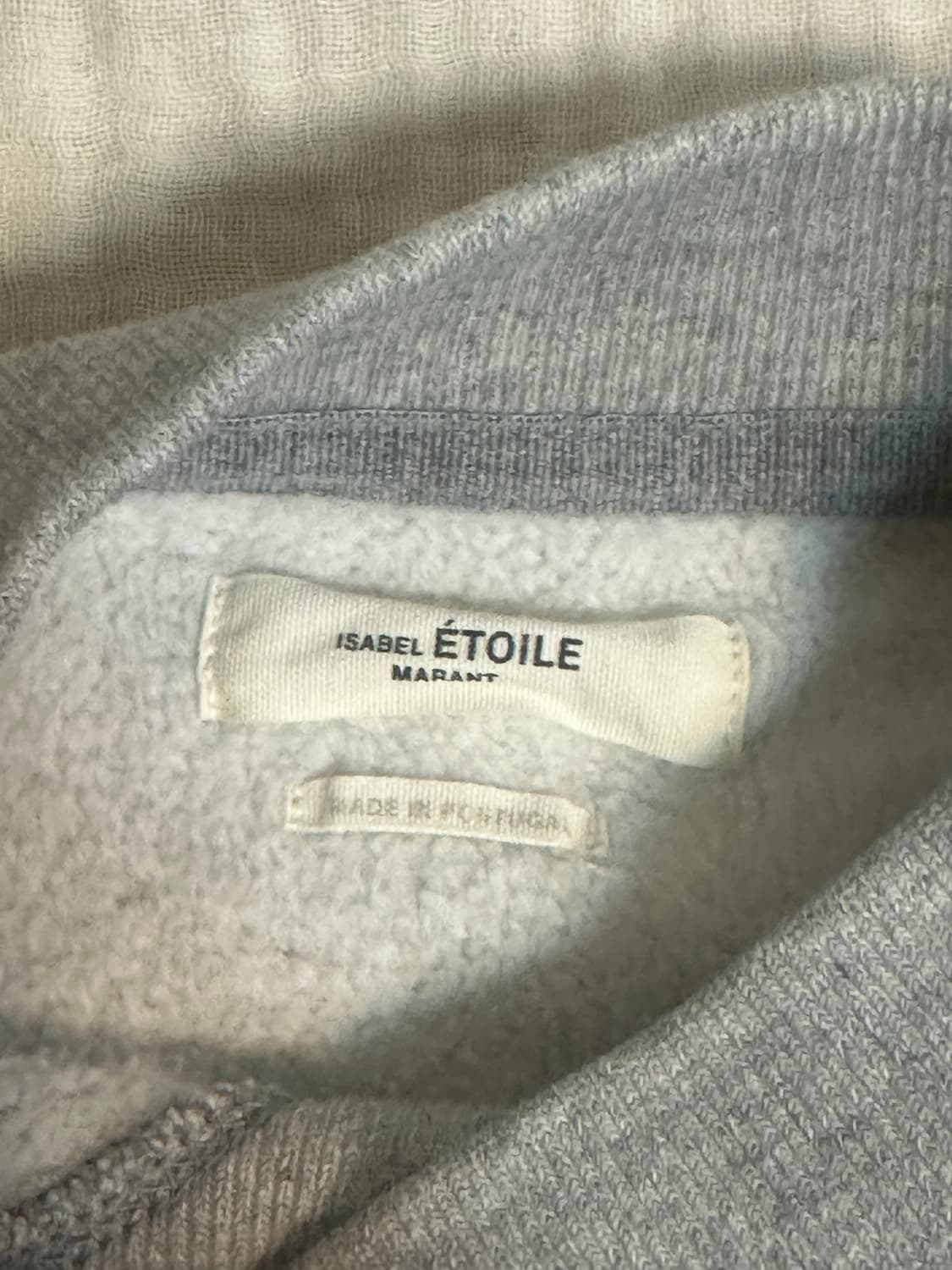 이자벨마랑 벨벳 로고 기모 맨투맨 36사이즈 상품이미지5