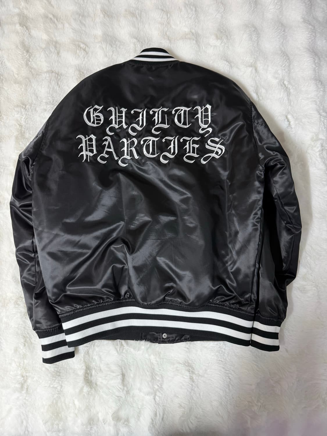 [M] 와코마리아X마제스틱 20FW 바시티 자켓 블랙 상품이미지1