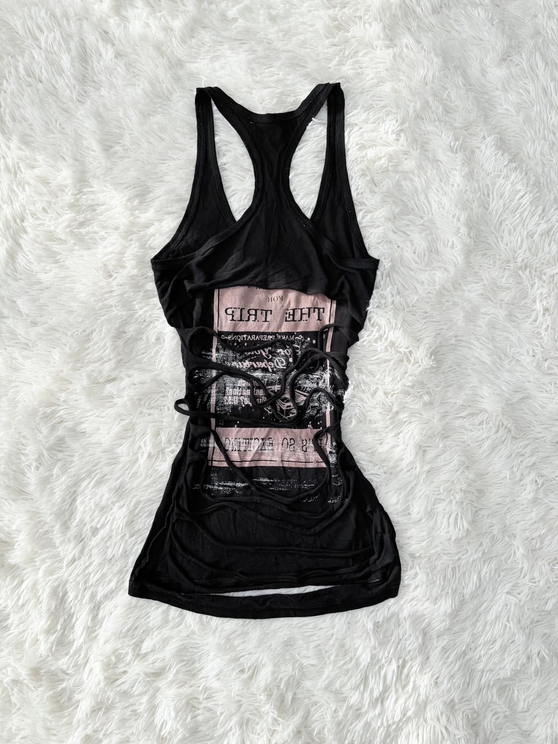 그런지 백 포인트 슬리브리스 상품이미지5