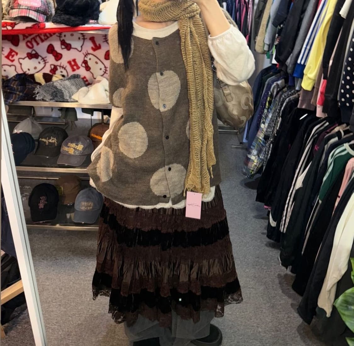 빈티지 모리걸 하구미 하라주쿠 오리엔탈 보헤미안 히피 에스닉 옷정리 랜덤 상품이미지6