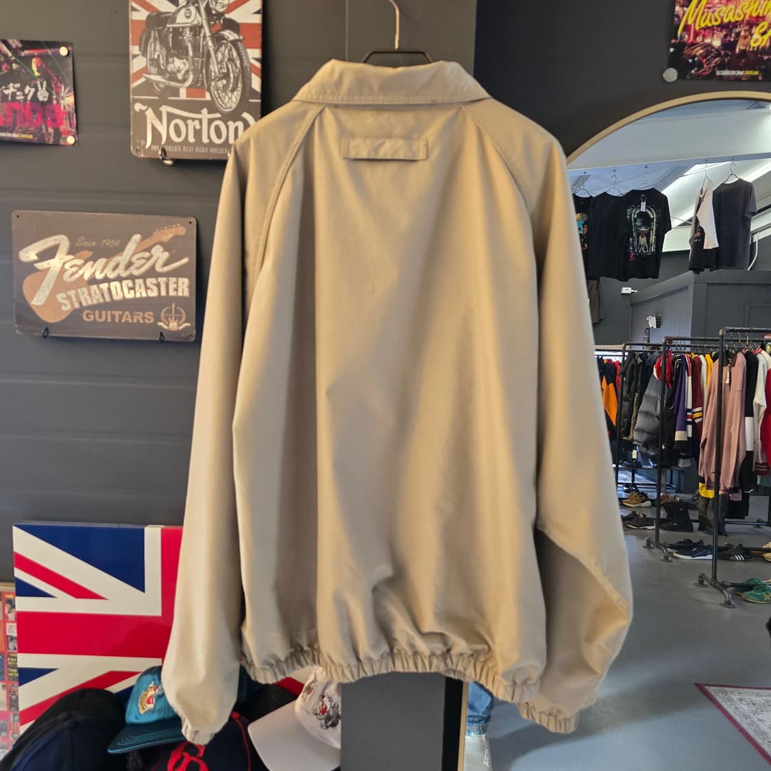  우드레이크 빈티지 블루종 자켓 베이지 상품이미지2