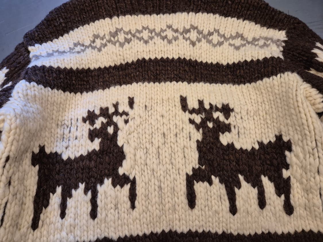 90s 헤비울 코위찬 짚업 상품이미지6