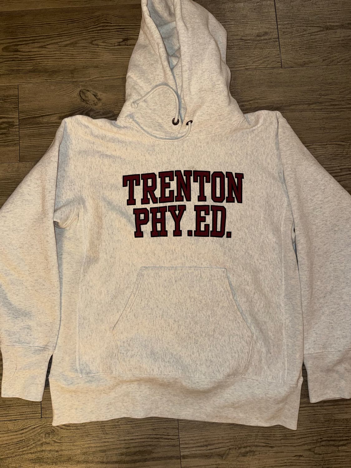 챔피온 리버스위브 컬리지 후드티 Oatmeal 상품이미지2