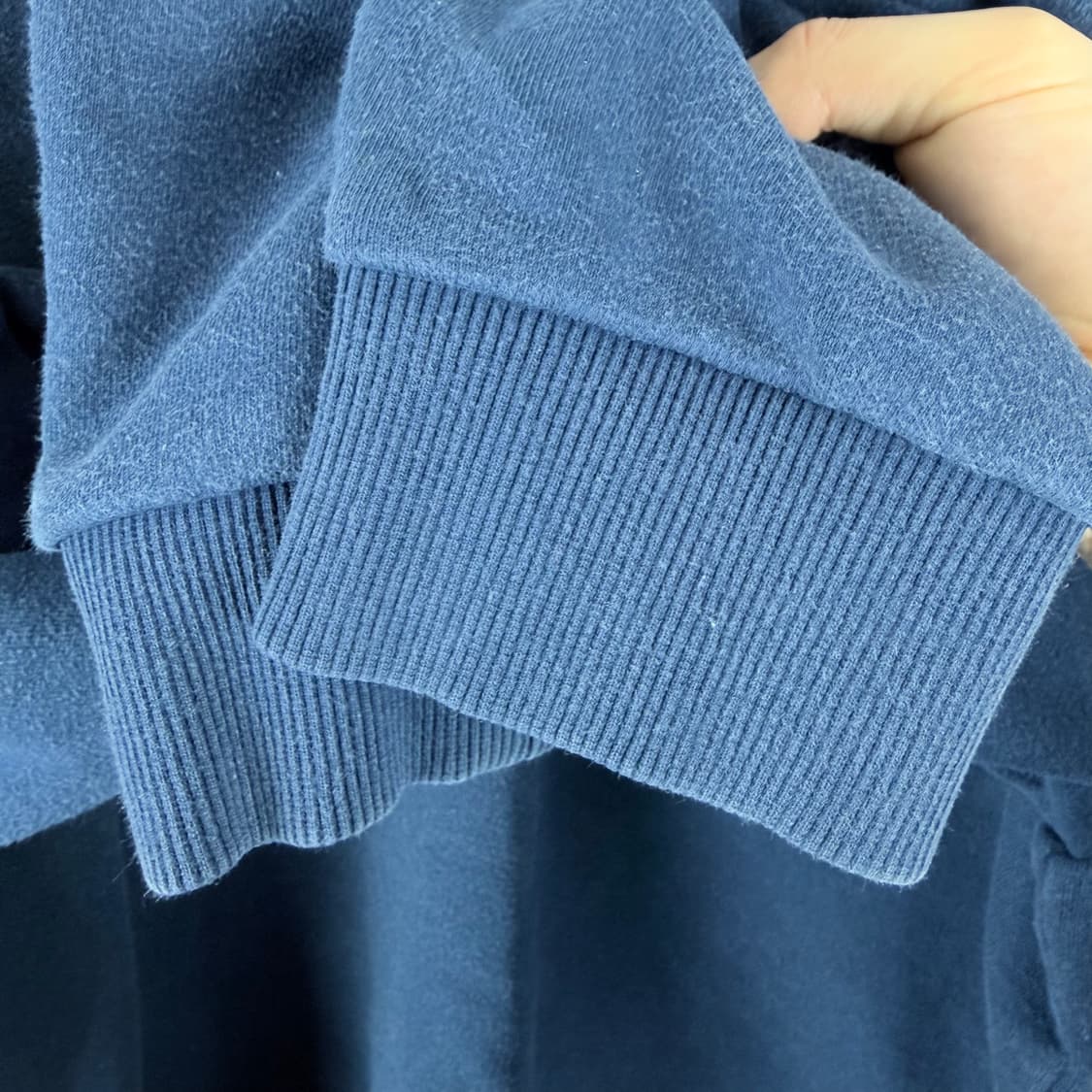 (100) 노스페이스 화이트라벨 스몰로고 맨투맨 네이비 상품이미지4