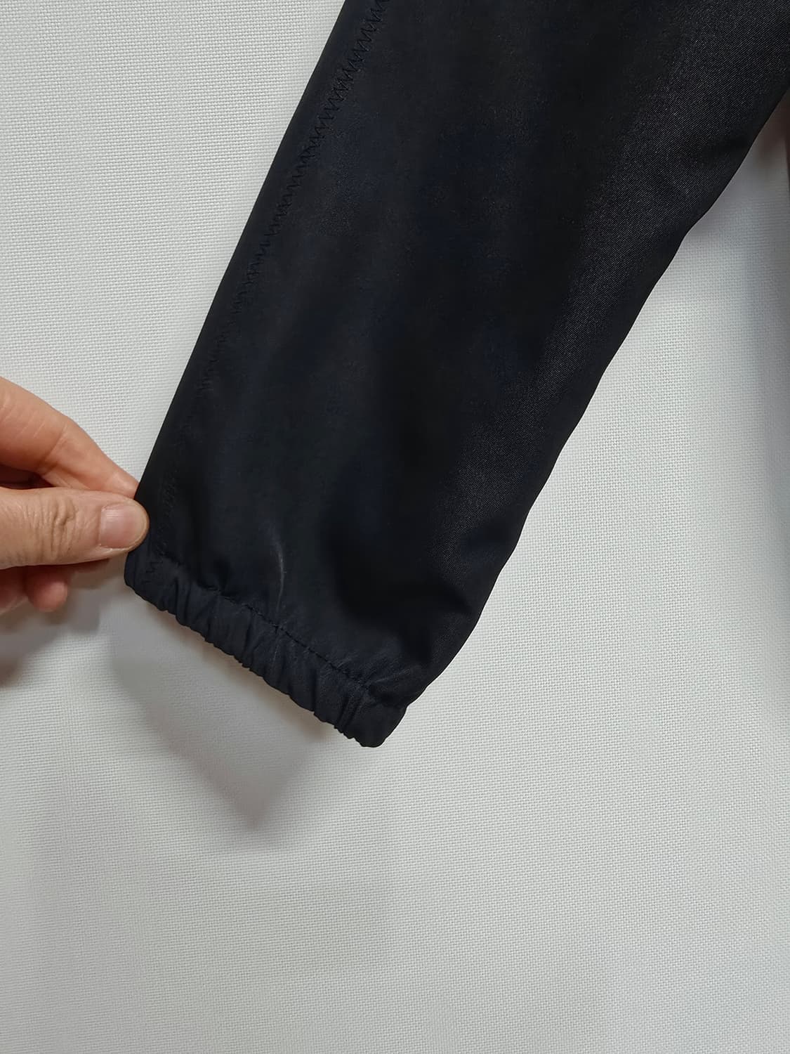 셀레샵  블랙 배색 집업 자켓 점퍼 55 상품이미지4