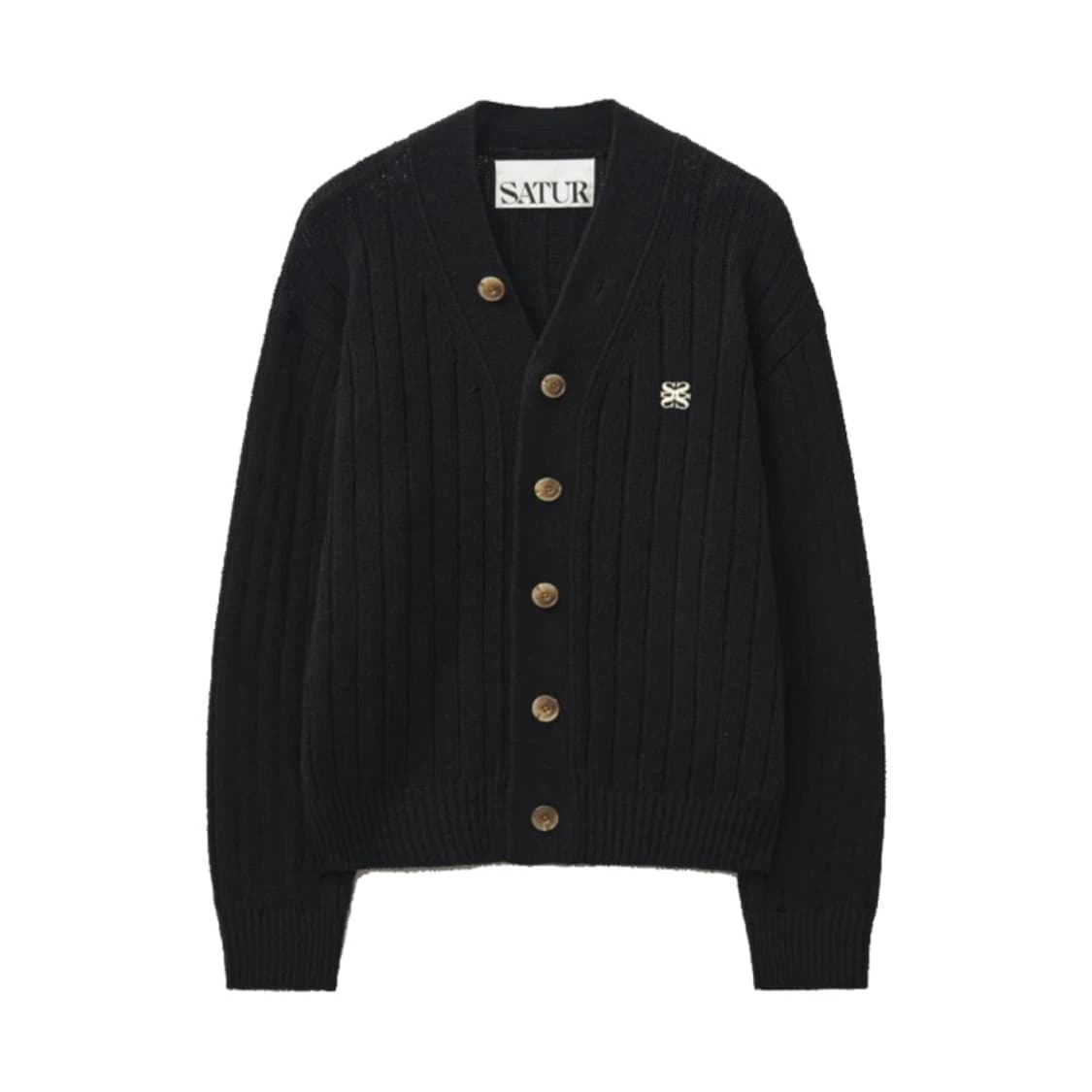 M SATUR 세터 파로 오버 사이즈 부클 가디건 상품이미지1