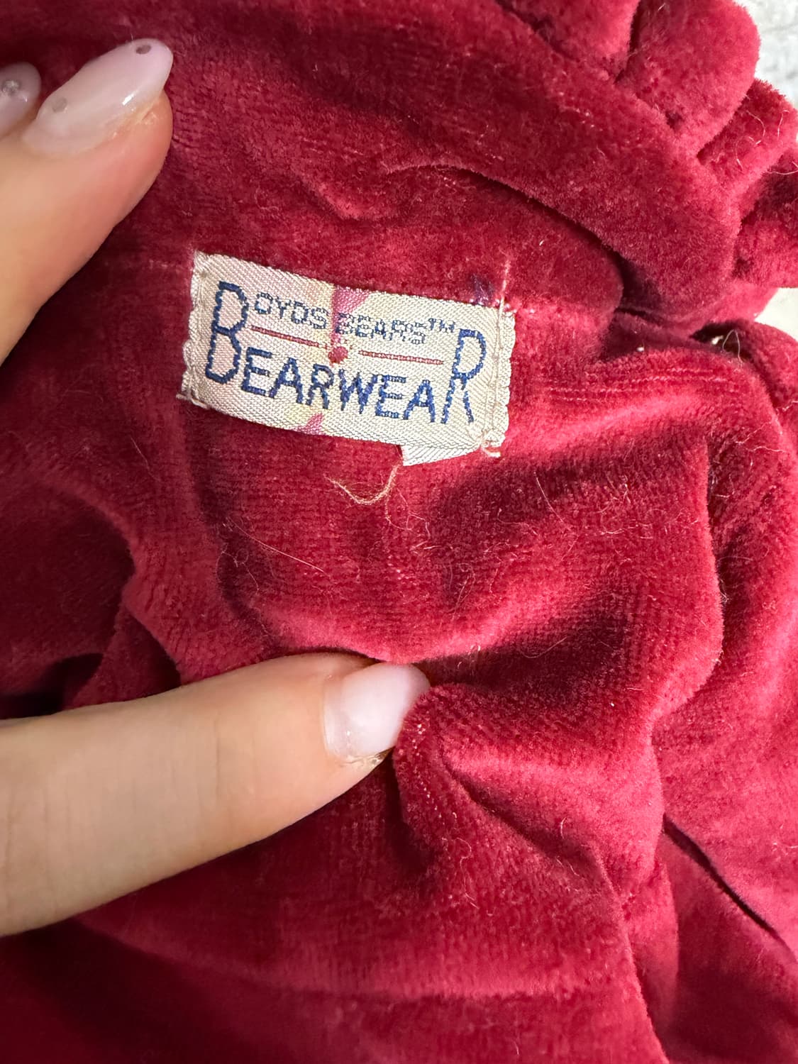 빈티지 보이즈베어 장미 레드 고양이 상품이미지2