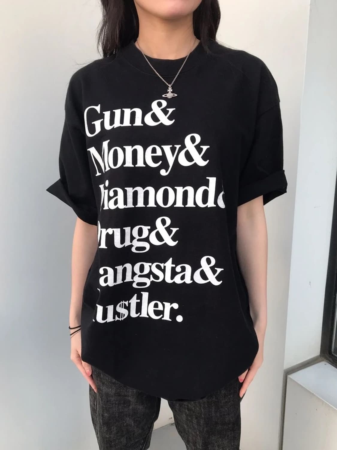 Wholesome Slogan Print Tee 상품이미지3