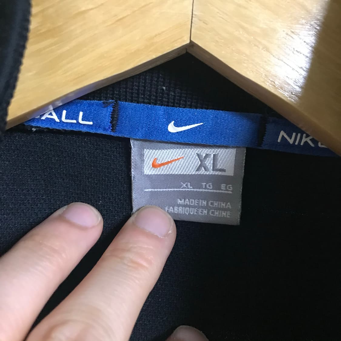 나이키 검정 트랙탑져지 상품이미지3