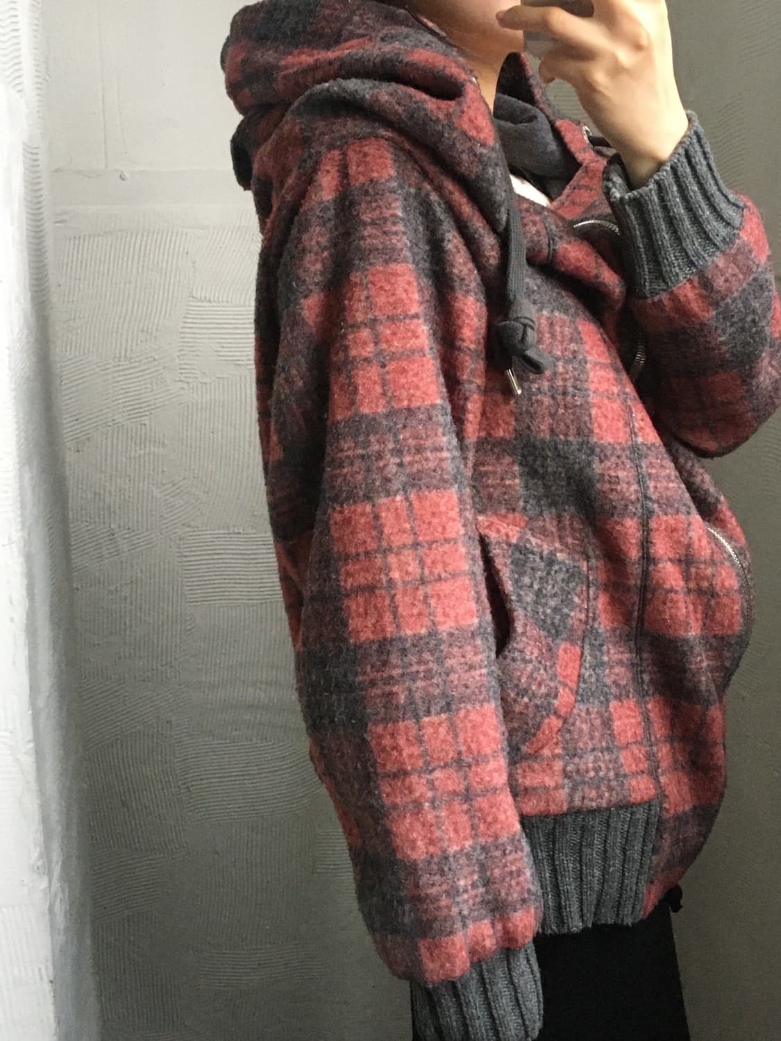  Vivienne Westwood 비비안웨스트우드 레드체크 후드 집업 자 상품이미지2