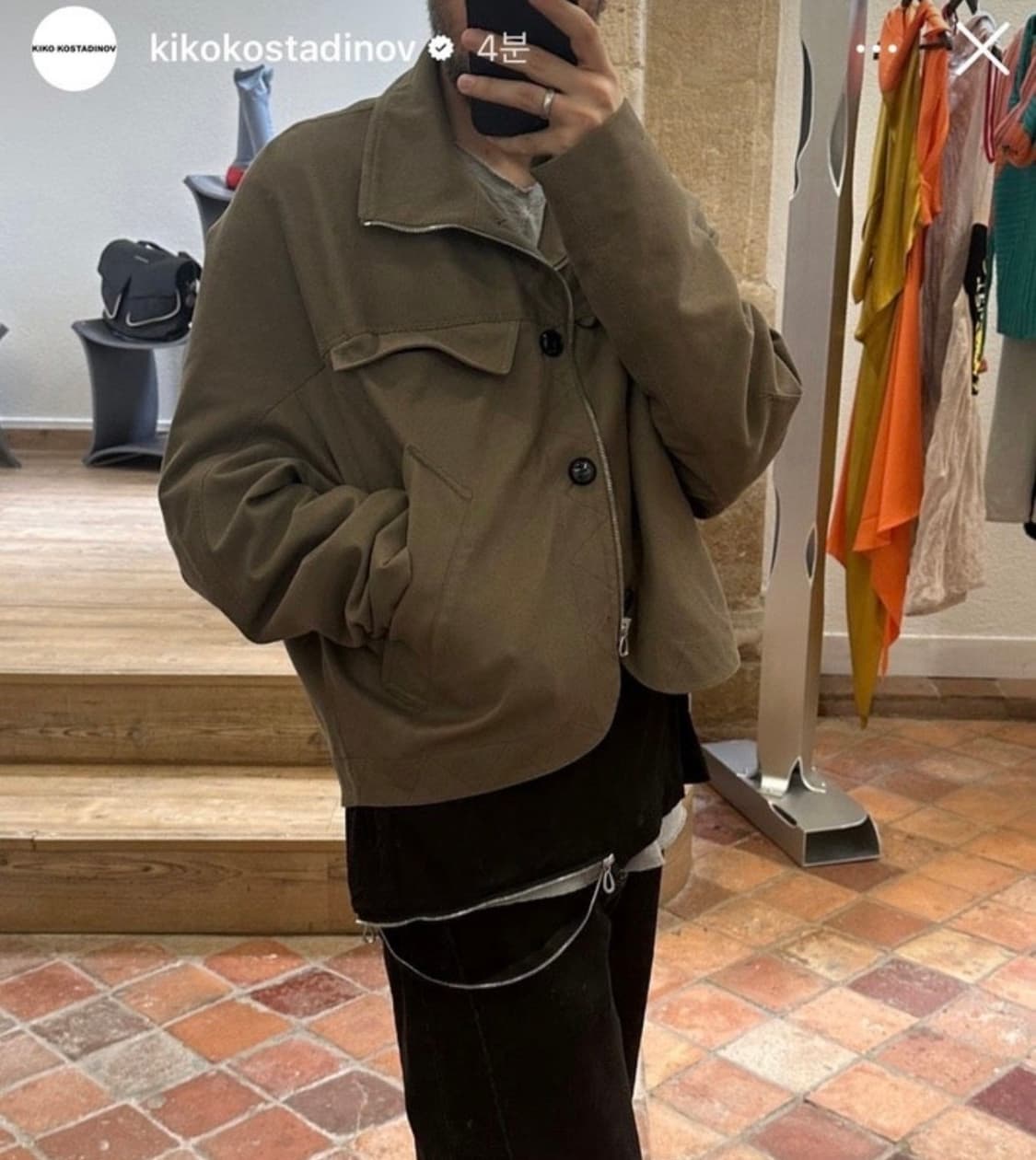 [48] 키코 코스타디노브 잭라이트 자켓 카키 brass green 상품이미지1