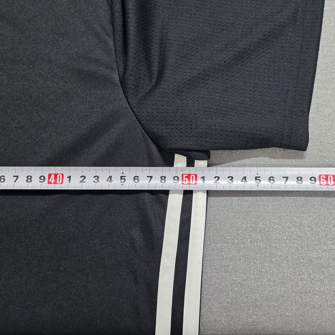 95 아디다스 삼선 반팔 져지 티셔츠 검흰 블랙 상품이미지6