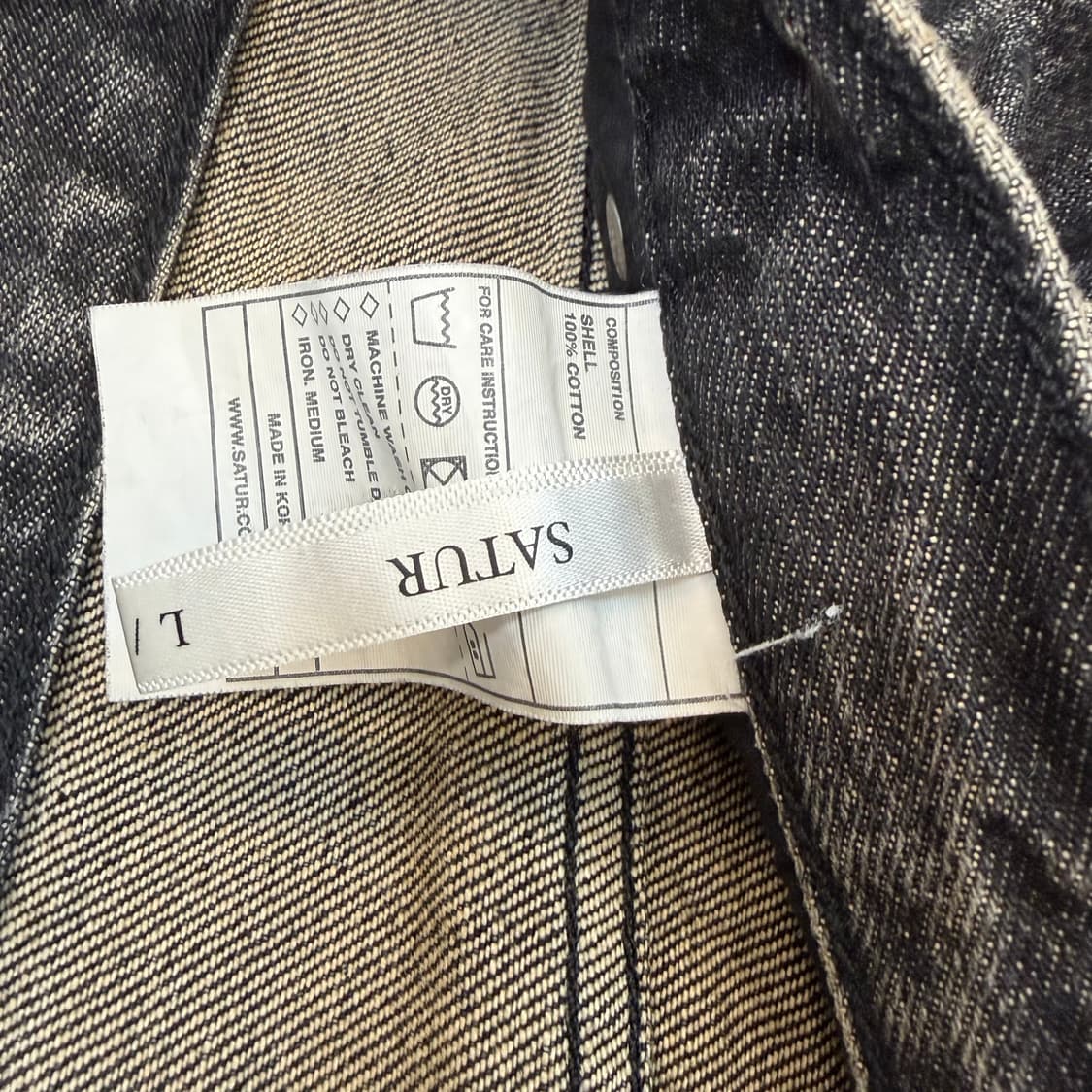 Satur 세터 비날레스 레트로 와이드 데님 팬츠 상품이미지4