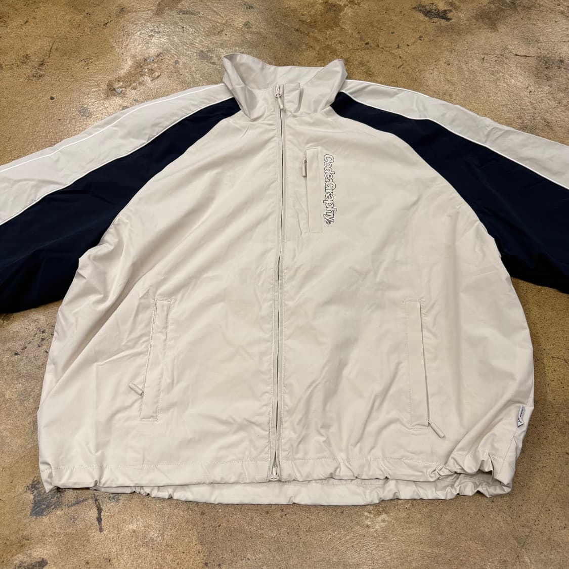 [정품/M] 코드그라피 배색 바람막이 자켓 b14 상품이미지3