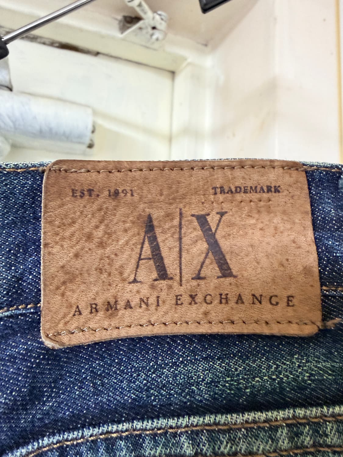 아르마니 익스체인지 클래식 핏 데님 팬츠 W30 상품이미지5