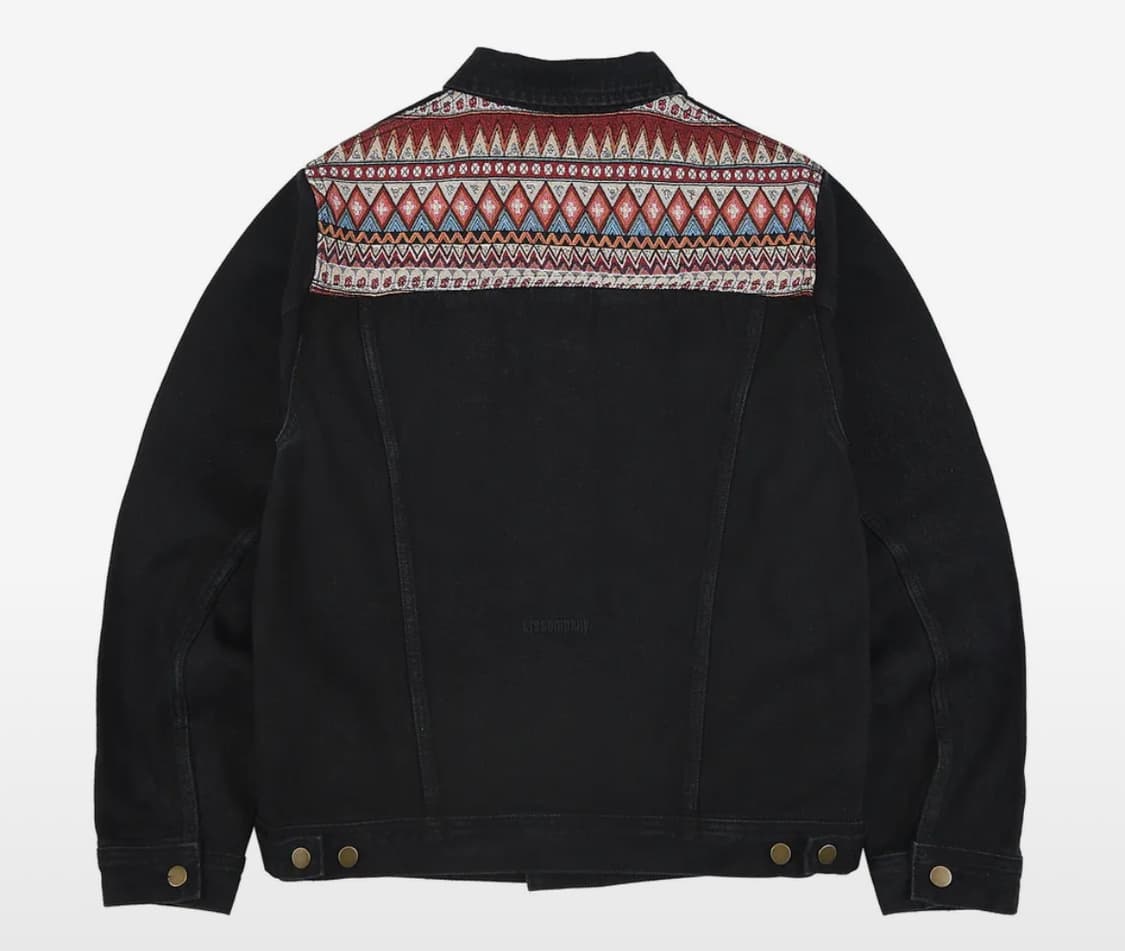 이알에스코 데님 트러커 자켓 블랙 L 상품이미지1