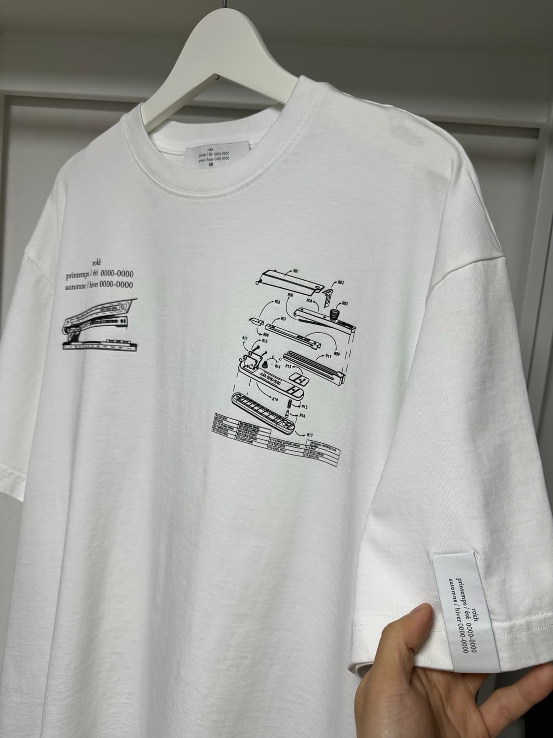 H&M x ROKH 콜라보 반팔 L 급처 상품이미지3