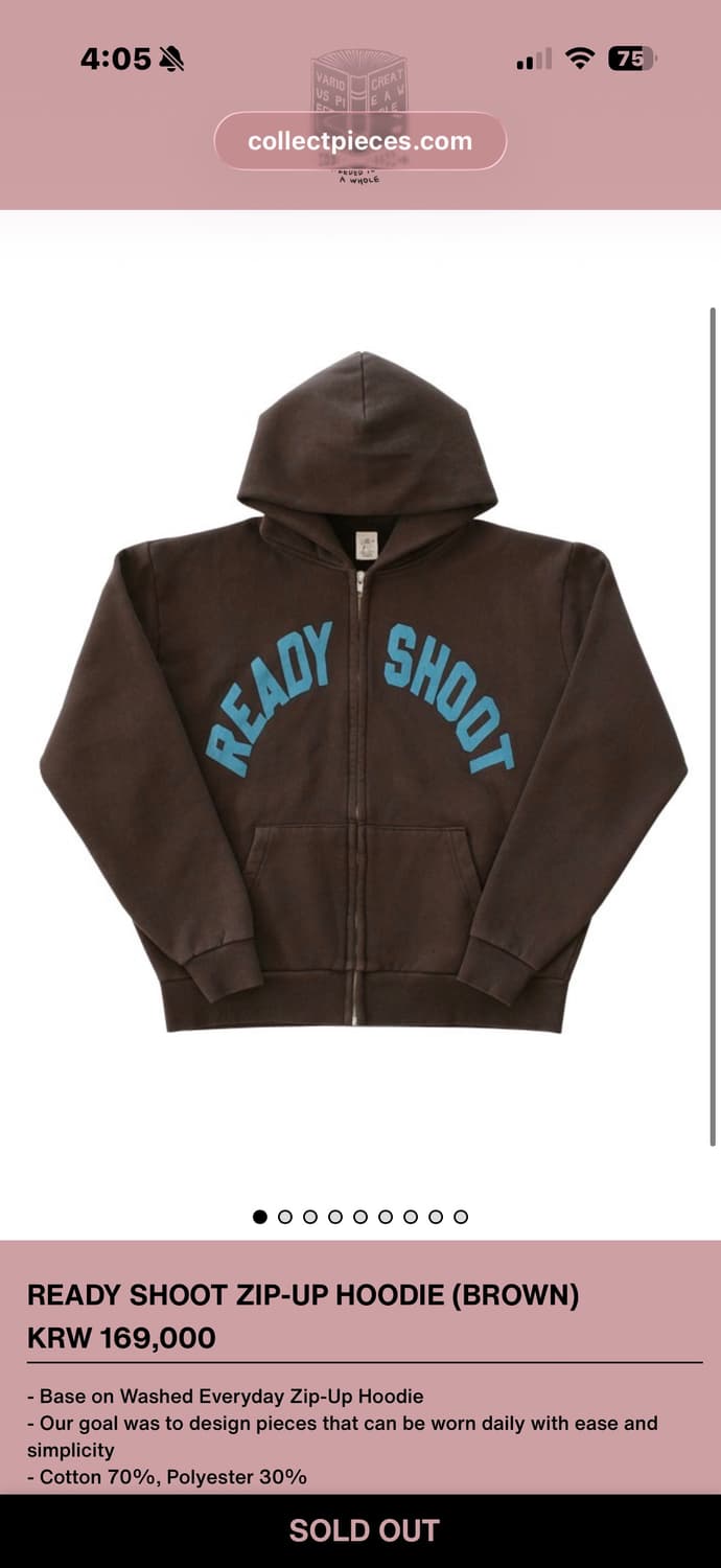 컬렉트피시스 후드집업 L 상품이미지1