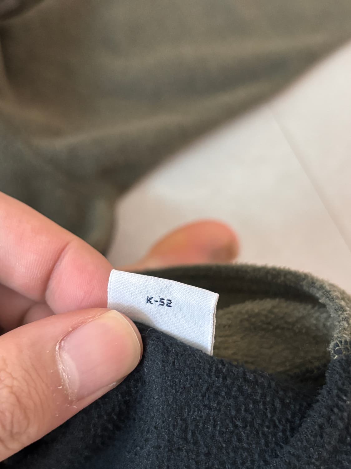 90s Polo Sport × Polartec 브이넥 플리스 L 카키블랙 상품이미지7