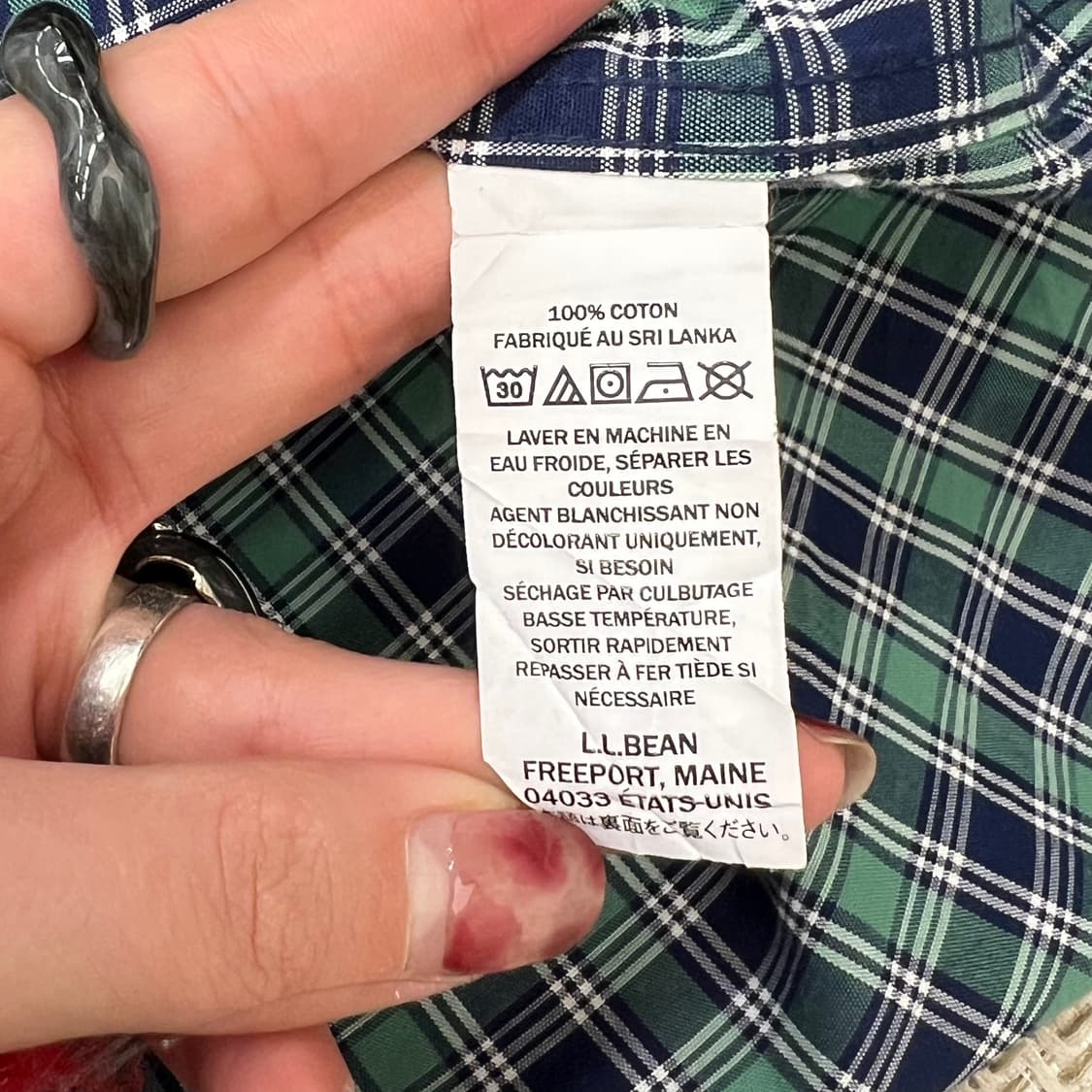 엘엘빈 체크 셔츠 r2743 상품이미지7