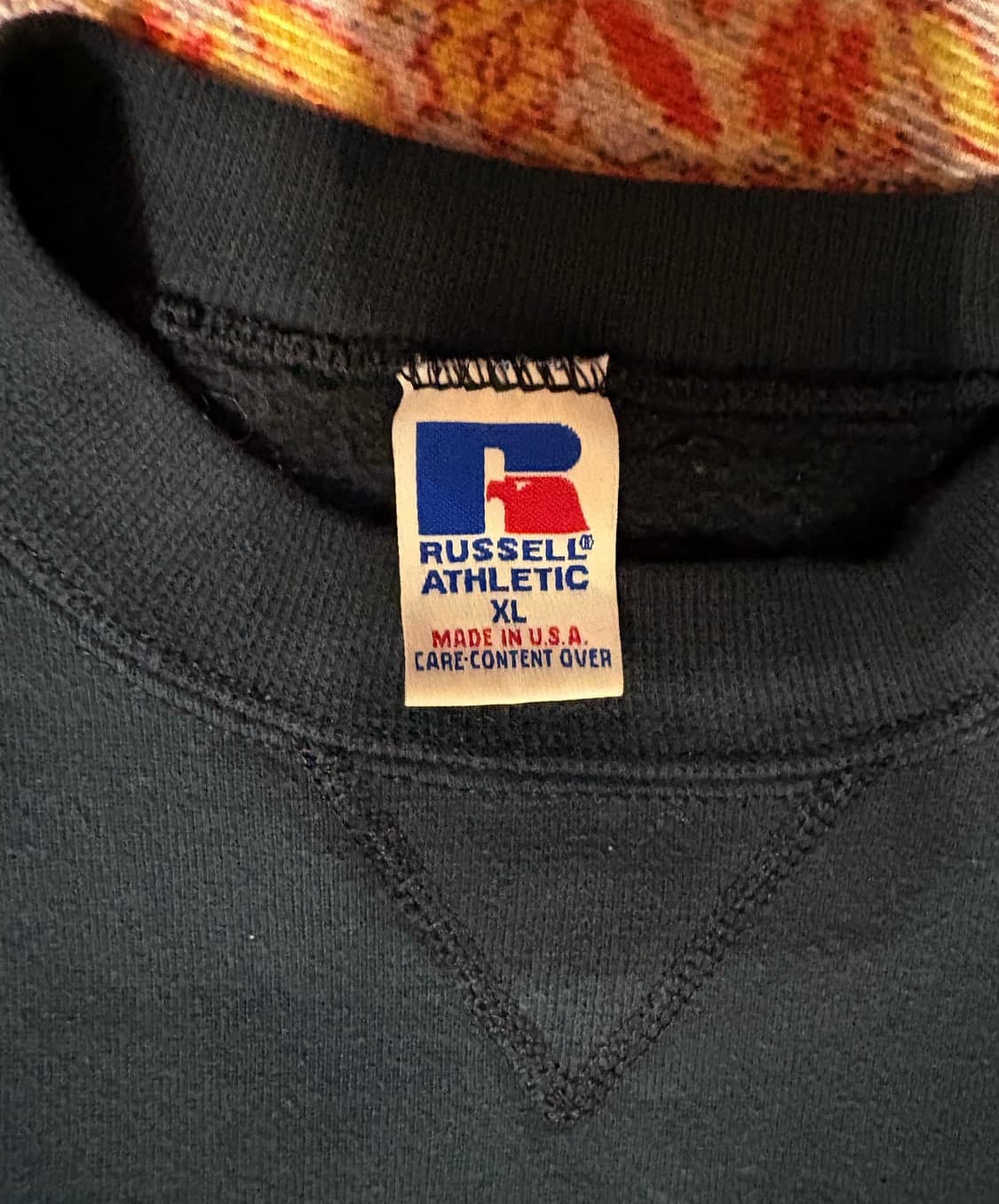 미제 90s 러셀 스웻 다크그린 상품이미지2