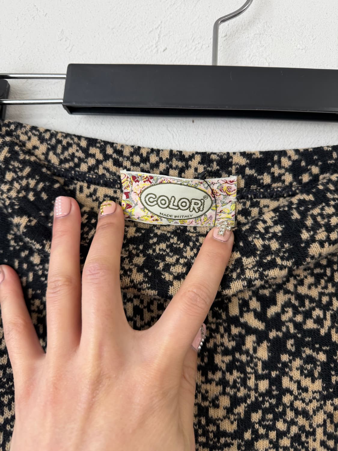 90s 이태리 빈티지 파이톤 니트 스커트 상품이미지3